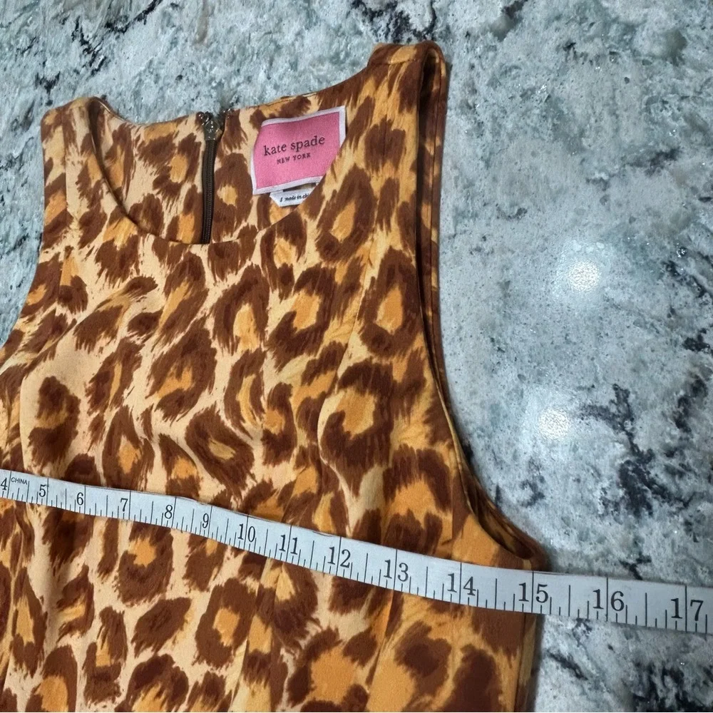 Kate Spade Ladies Size Small Animal Print Casual Dresss